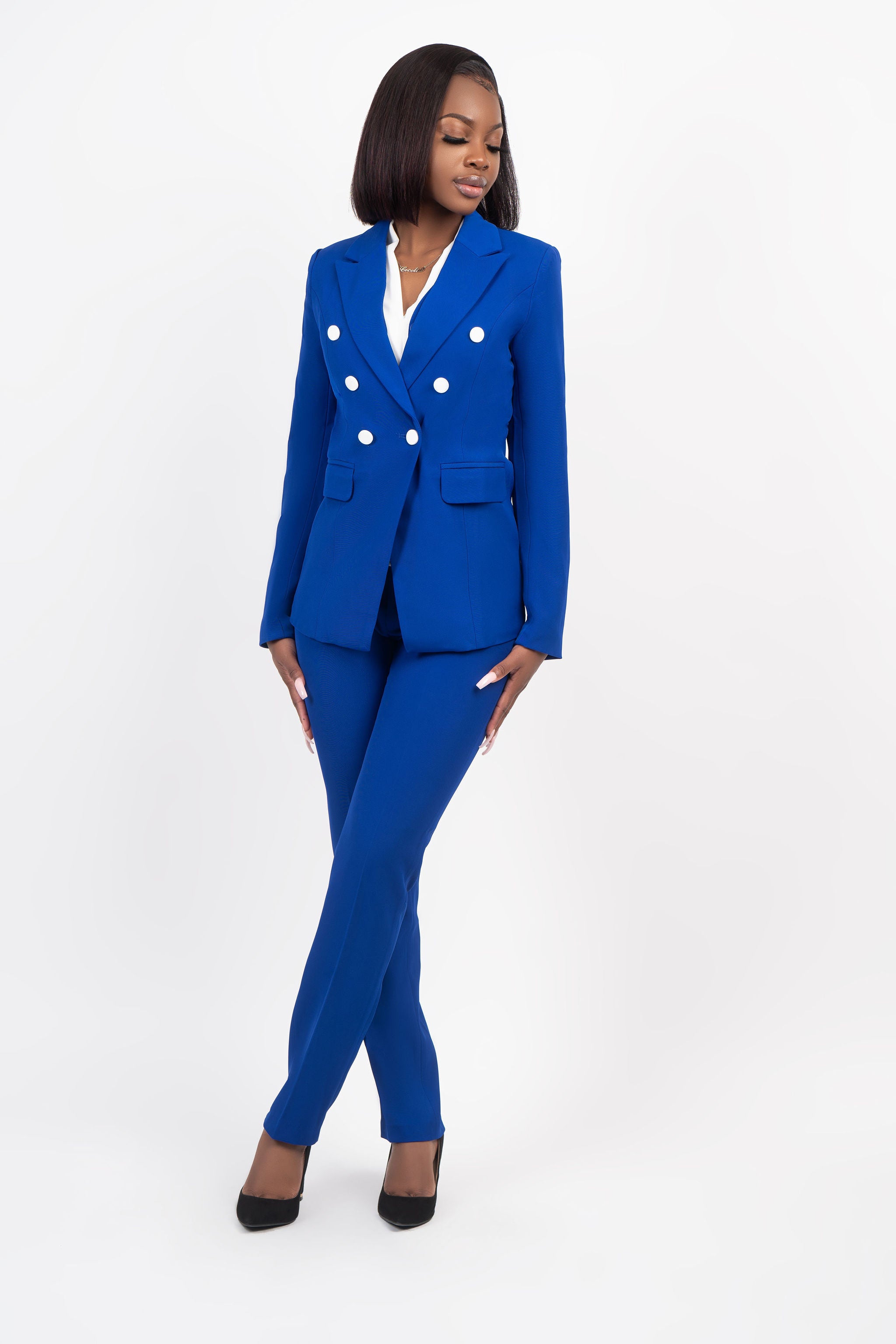 Blue You Away Suit - Belle Business Wear 