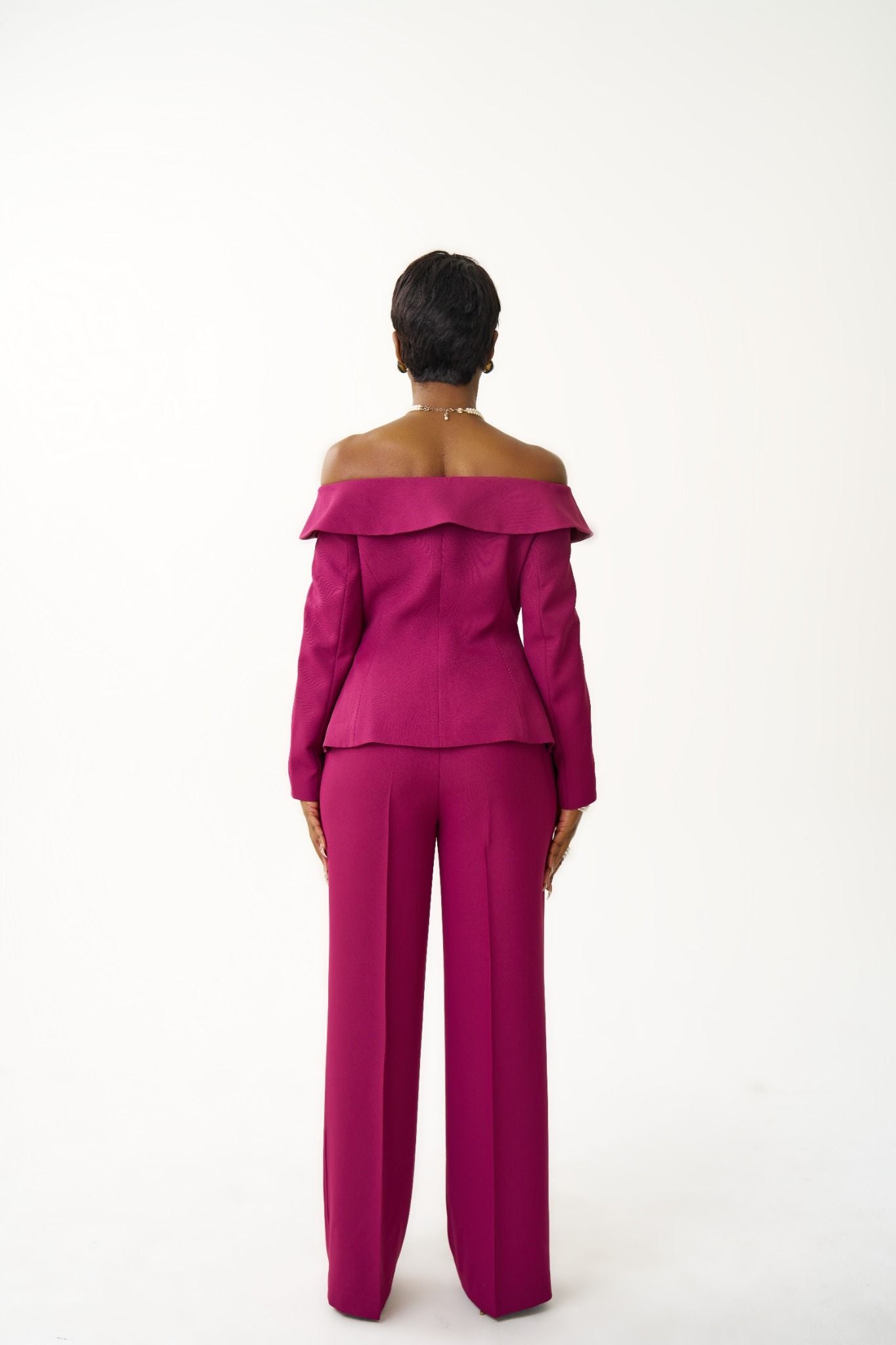 Ava Off-Shoulder Suit Set