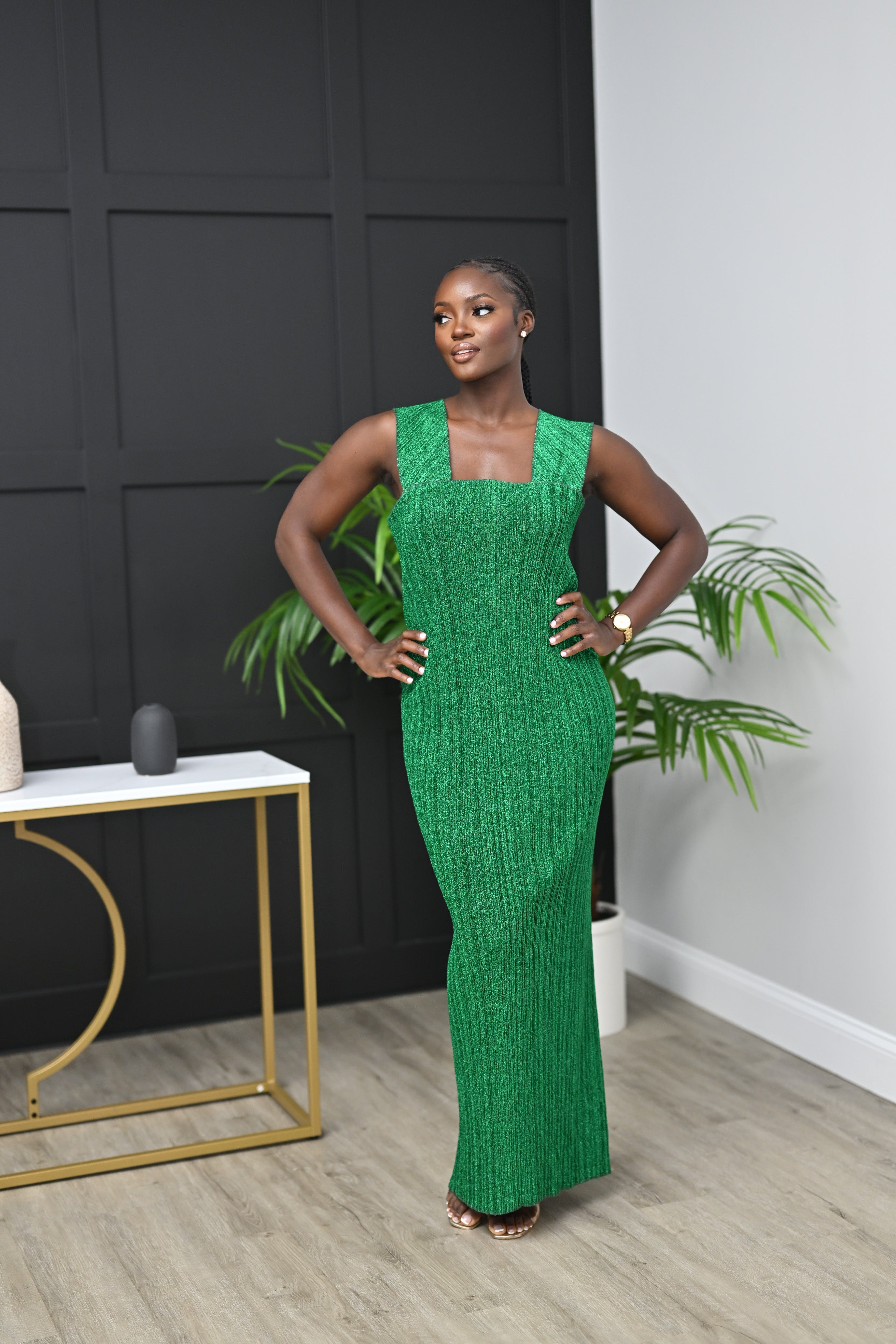 Emmy 3 Piece Off-Shoulder Dress - Belle Business Wear
