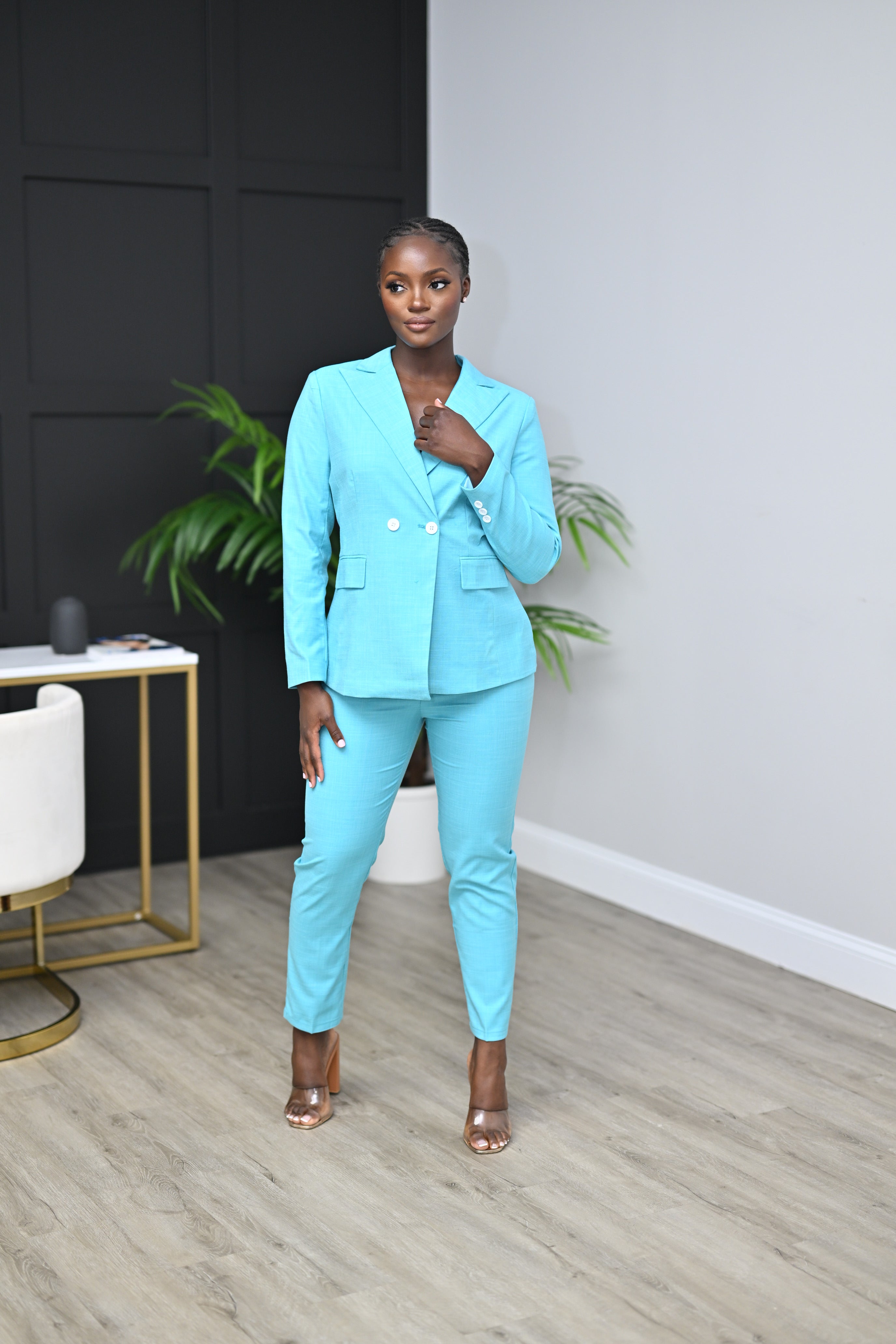 Out of the Blue Suit - Belle Business Wear