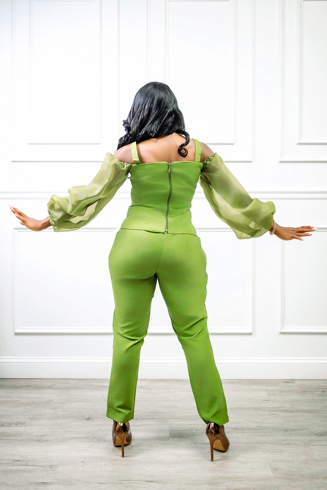 Victorious en Vert 2 piece set - Belle Distinguèe