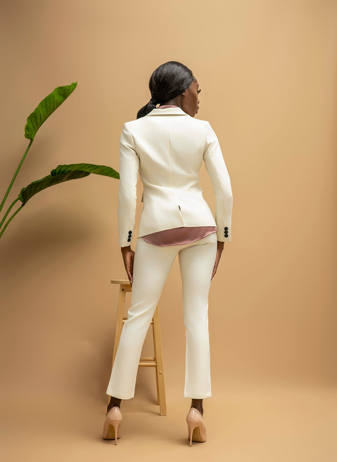 Ivory Elegance Suit (Preorder) - Belle Business Wear