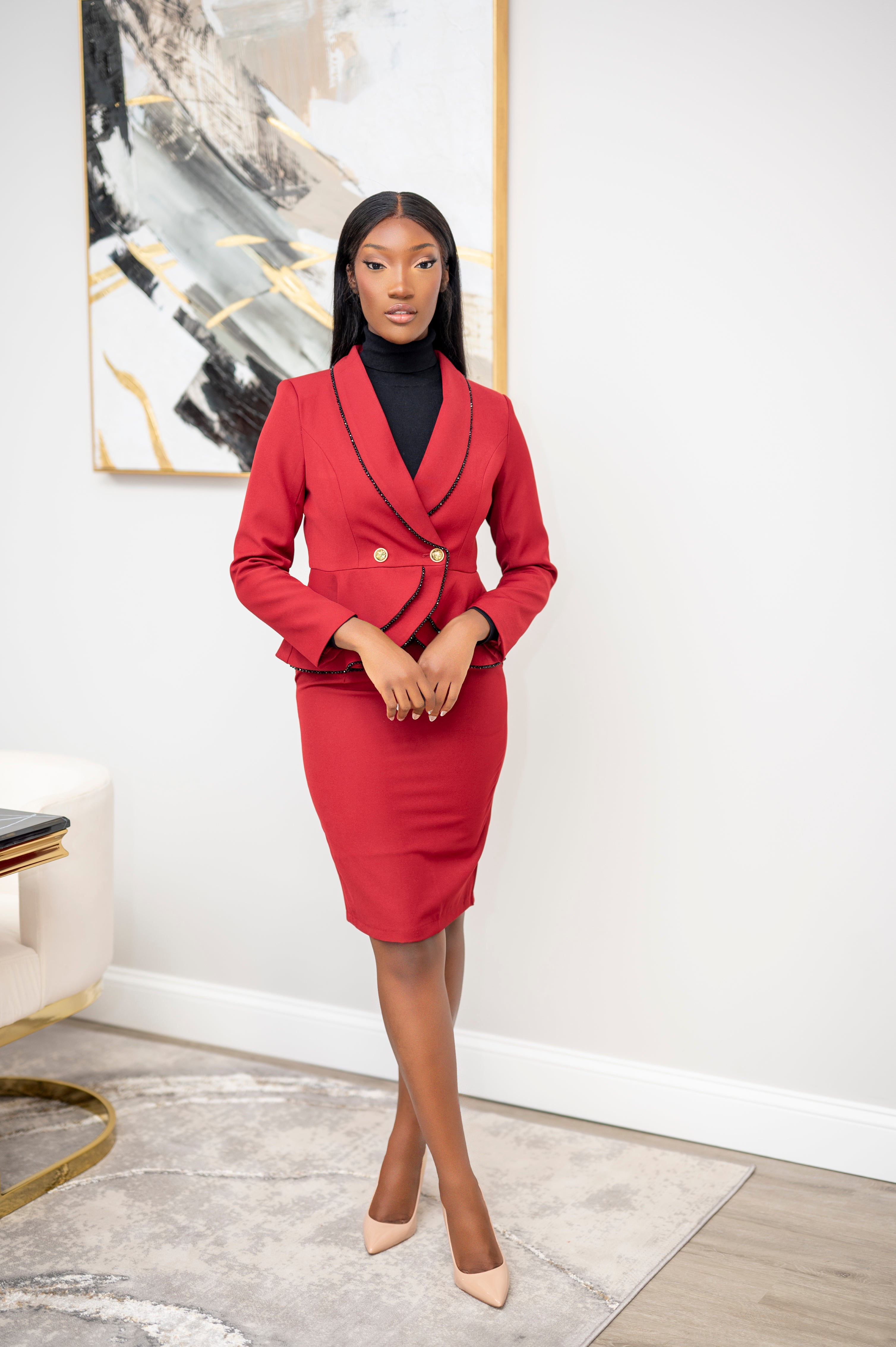 Power Moves Skirt Suit (Pre-order) - Belle Business Wear