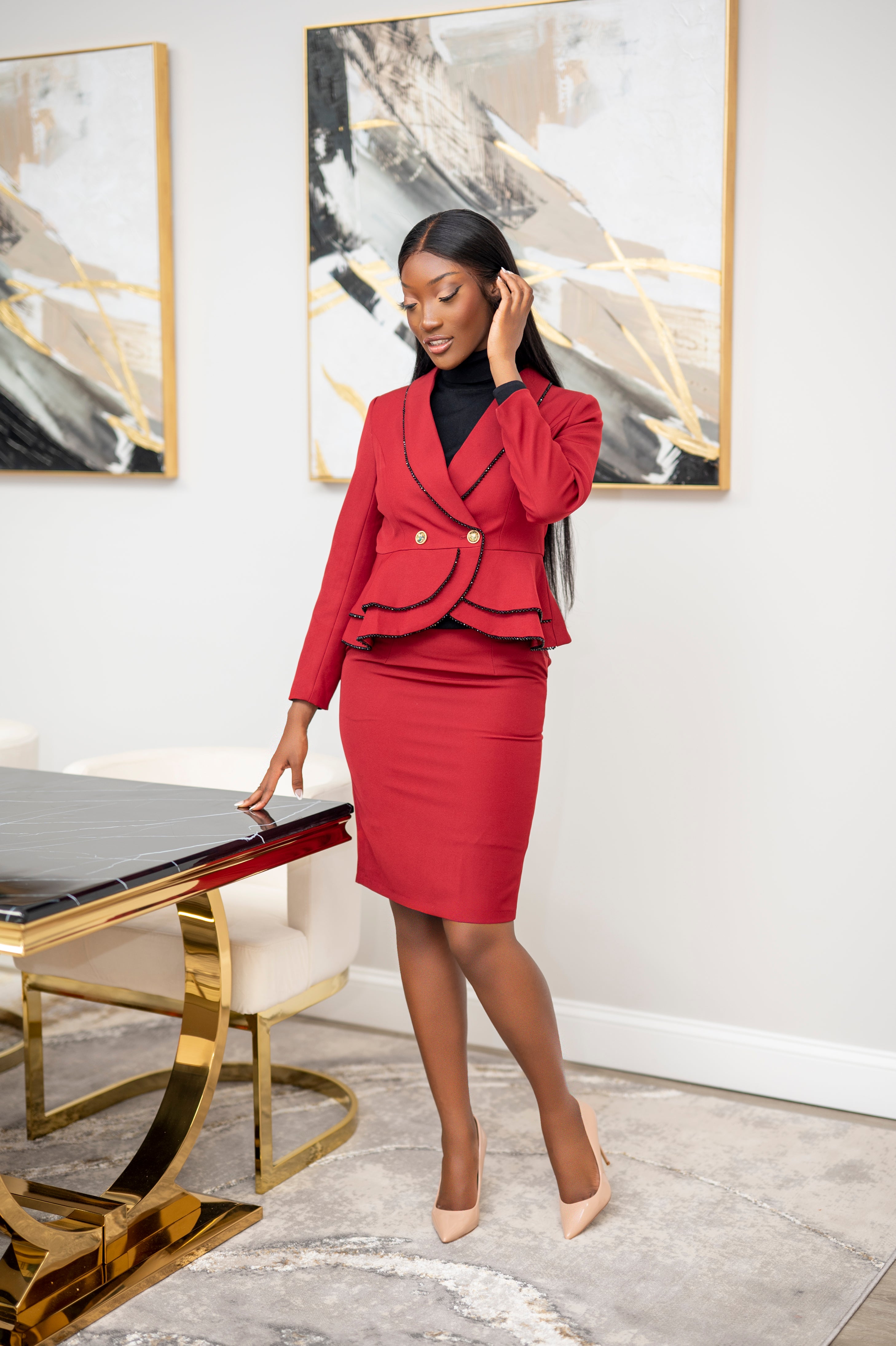 Power Moves Skirt Suit (Pre-order) - Belle Business Wear