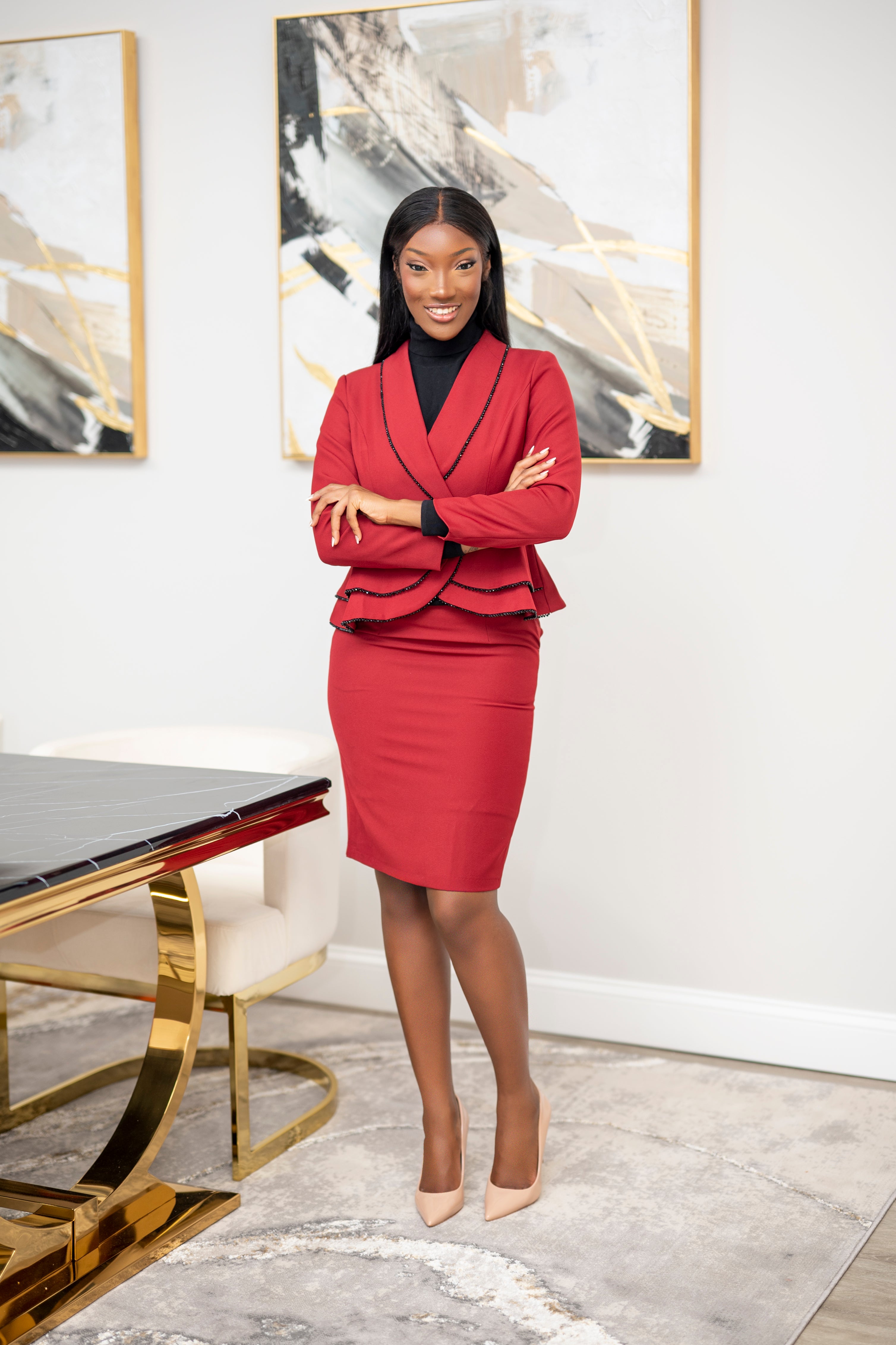 Power Moves Skirt Suit (Pre-order) - Belle Business Wear 