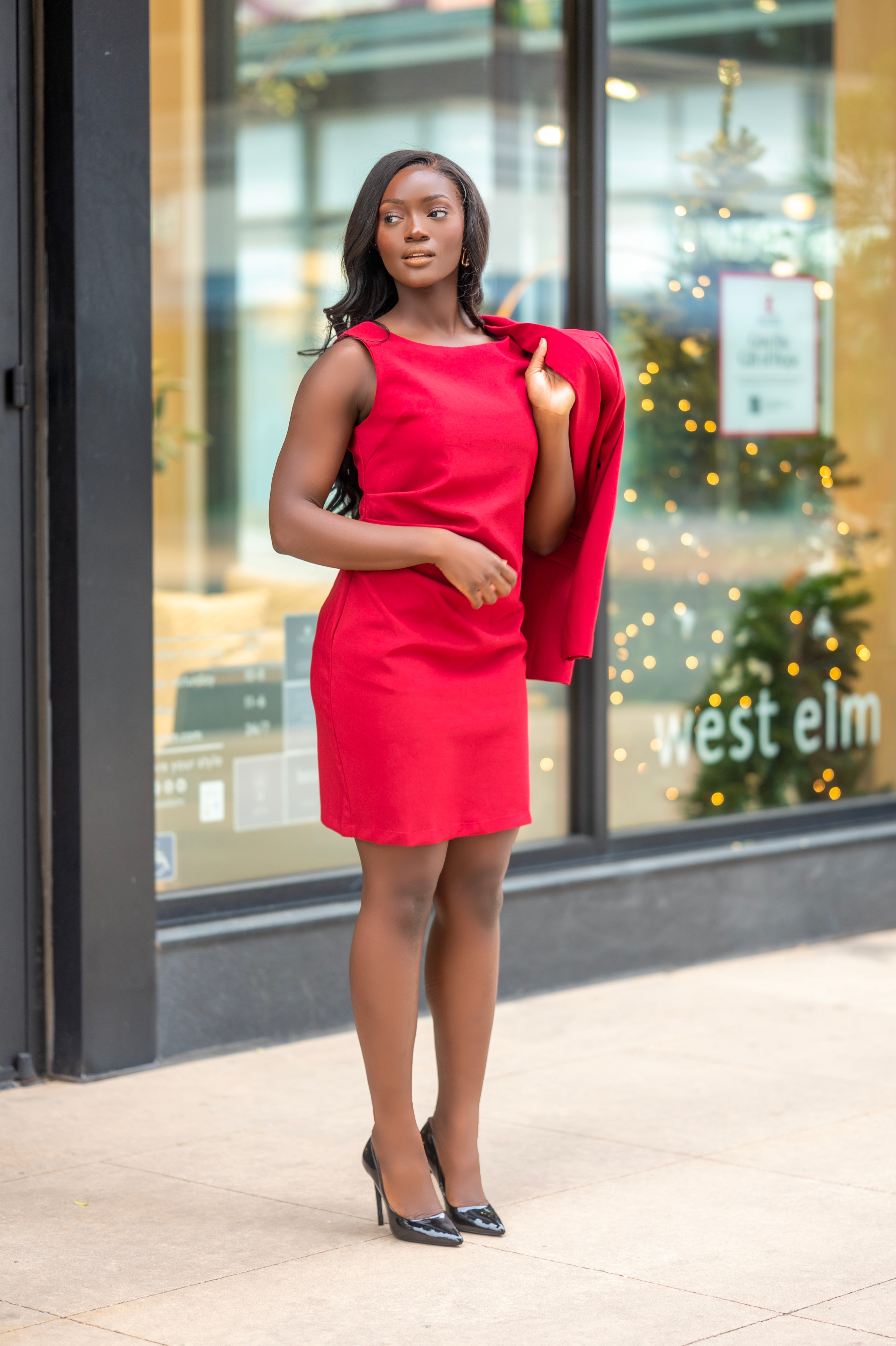 Corporate Lady Two Piece Dress Blazer - Belle Business Wear