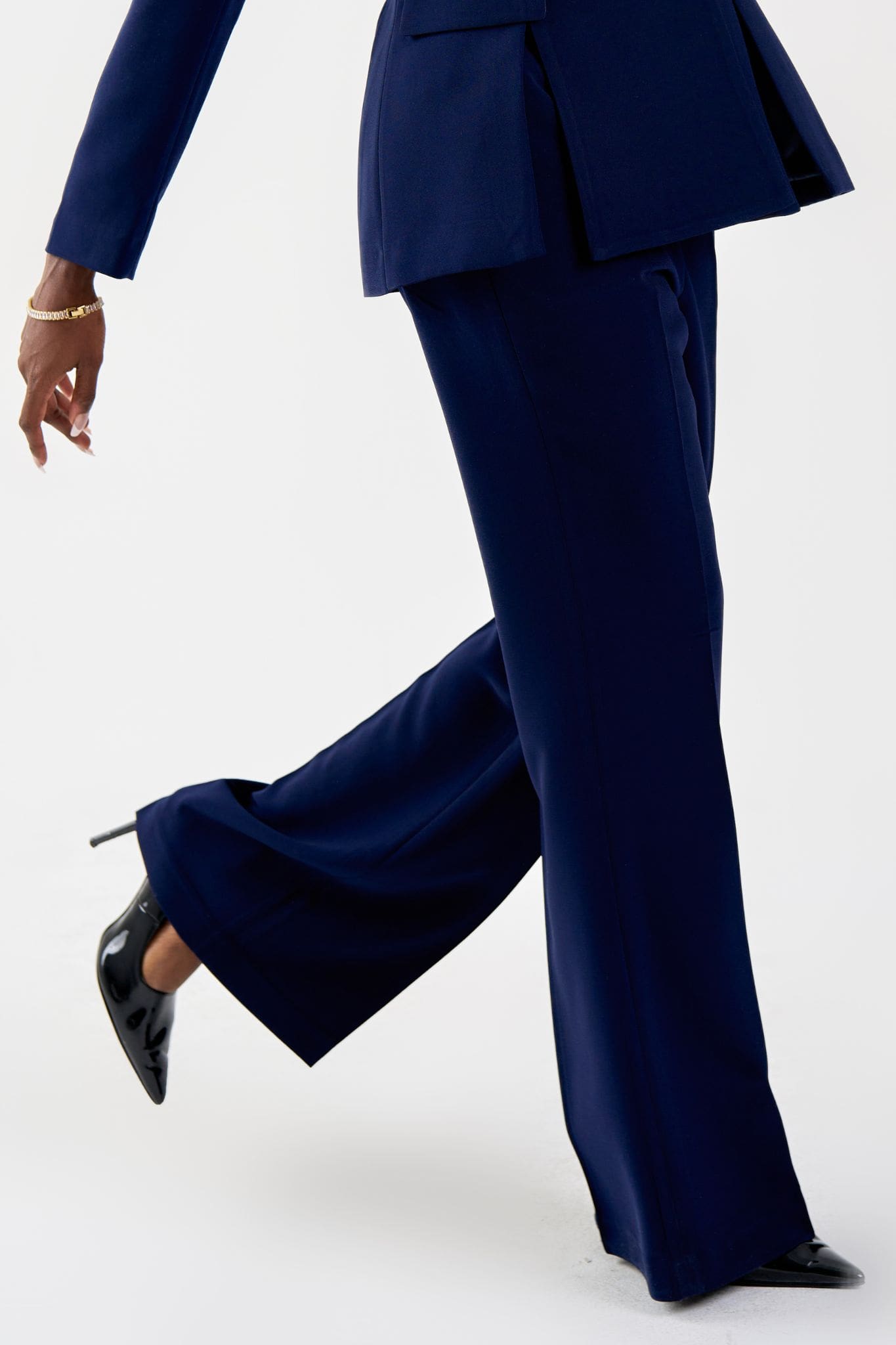 Adira Tailored Trousers in Navy