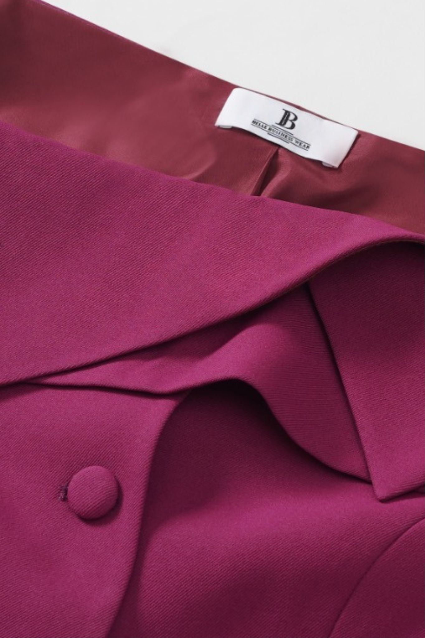 Ava Off-Shoulder Tailored Blazer Top in Soft Berry