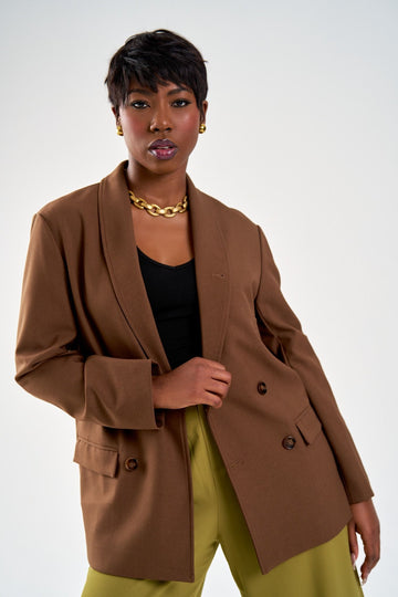 Zara Double Breasted Blazer - Belle Distinguèe 