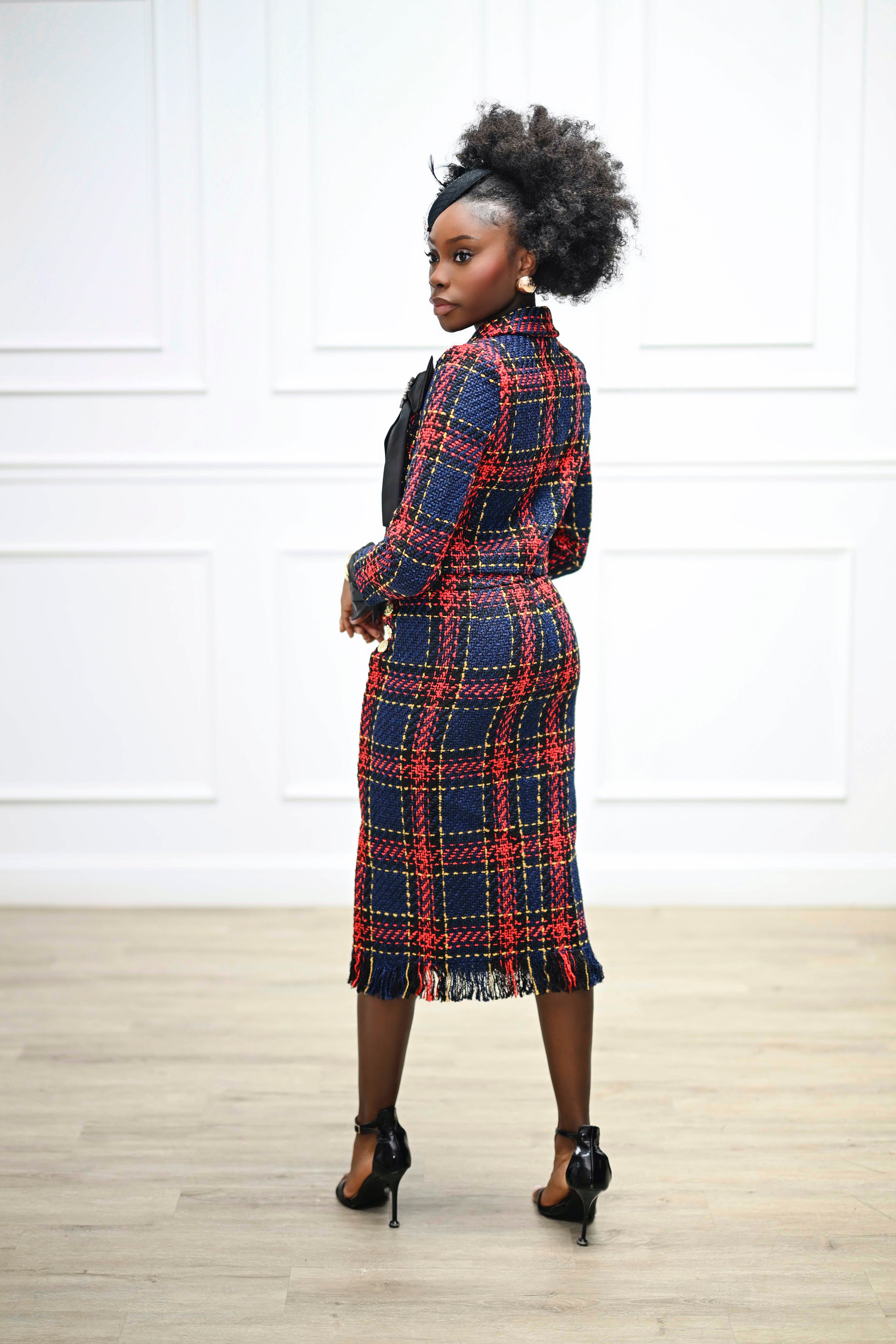 Scarlet Essence Skirt Suit- Preorder - Belle Distinguèe 